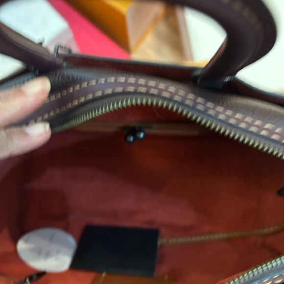 Coach woman  Dark Brown rogueLeather satchel - Picture 5 of 11